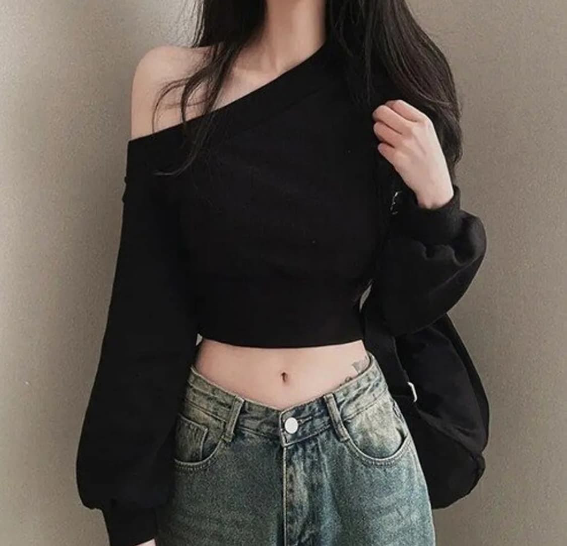 크롭티셔츠 상품이미지1