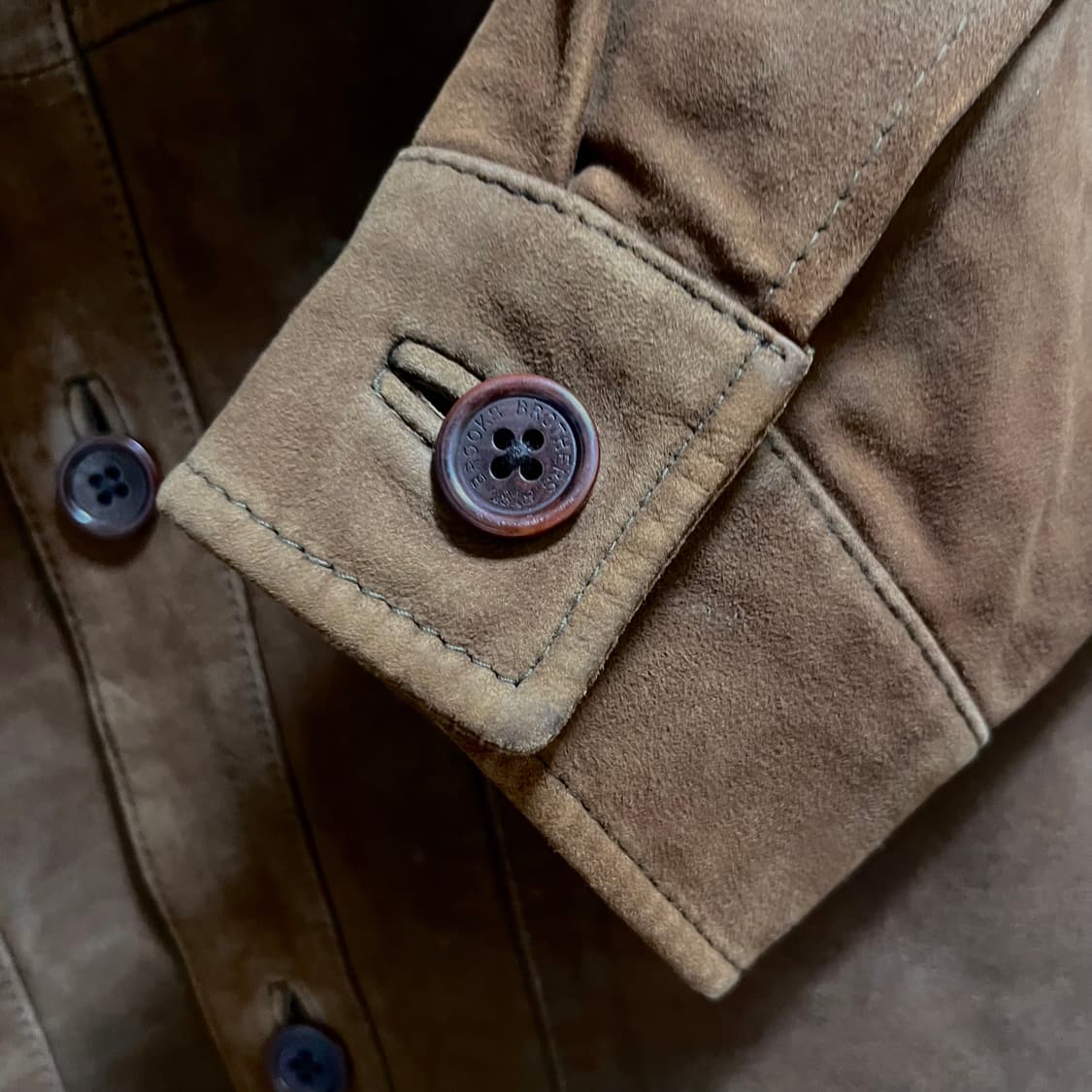 브룩스브라더스(Brooks Brothers) 양가죽 스웨이드 사파리 자켓 상품이미지5