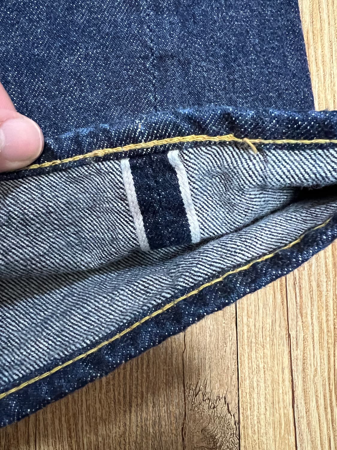 택포19) 풀카운트 0105w 32x32 셀비지 데님팬츠 상품이미지5