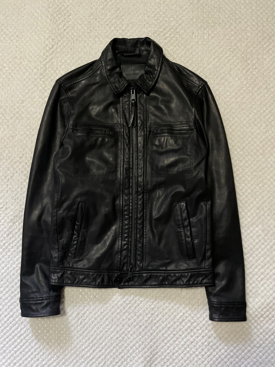 ALL SAINTS 올 세인츠 웨스턴 무드 LARK 염소가죽 레더 자켓 상품이미지1