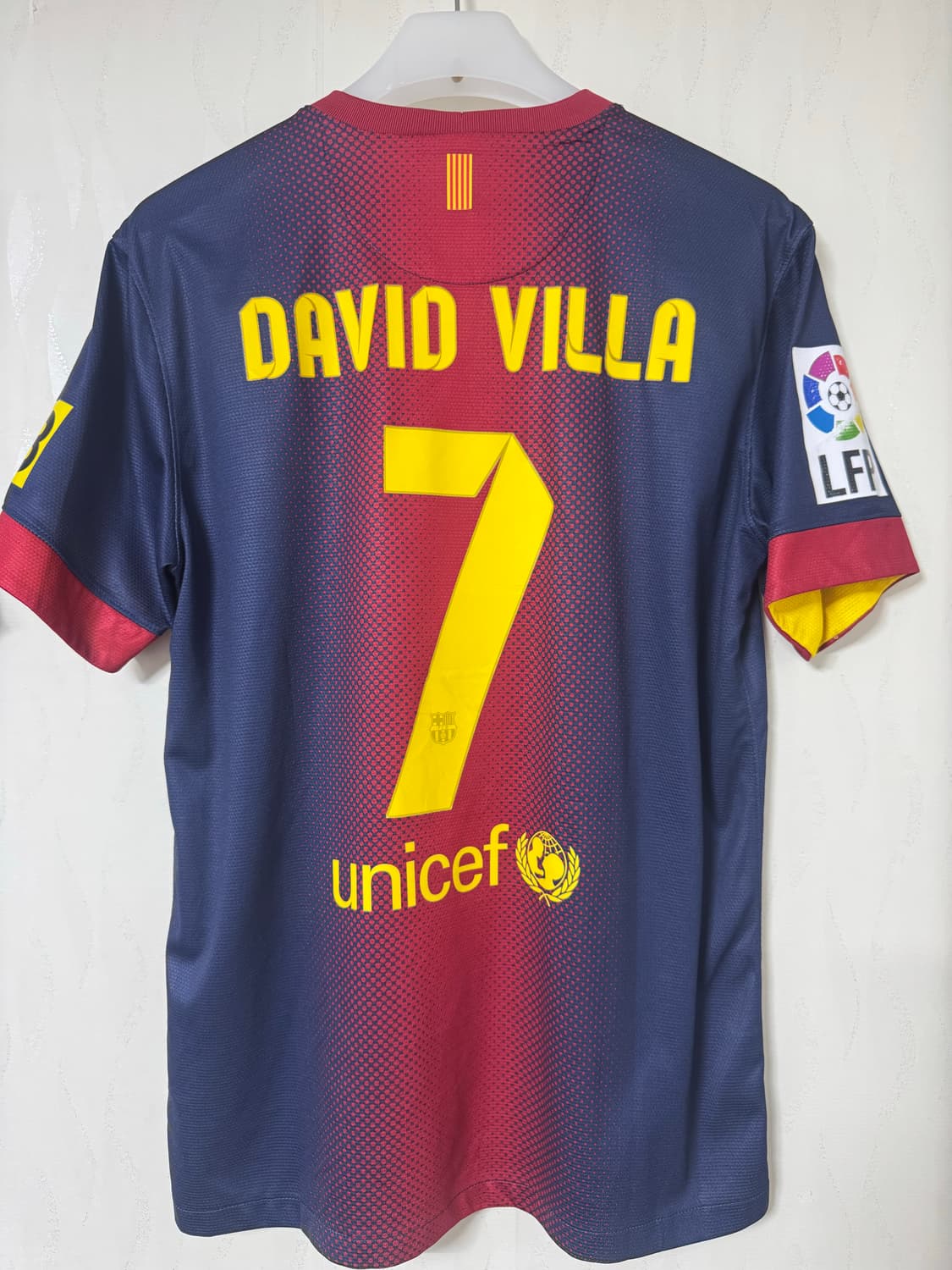 12-13 바르셀로나 홈 No.7 다비드 비야 상품이미지2