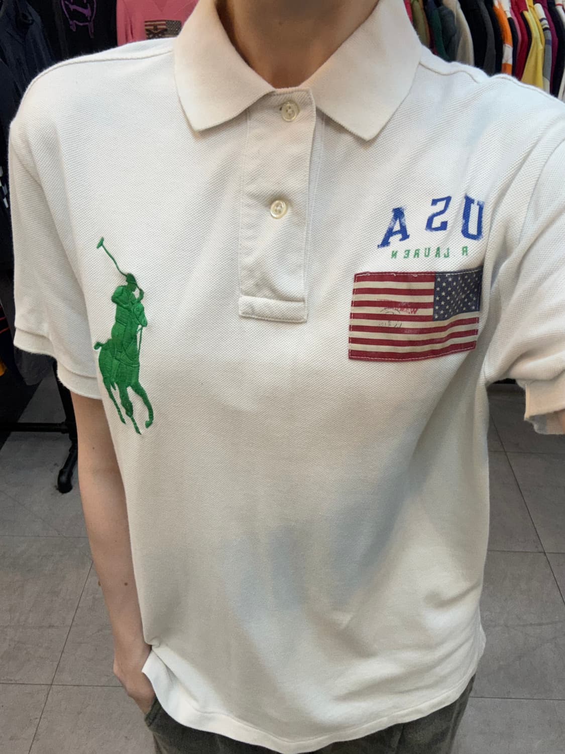 폴로 랄프로렌 반팔 카라티 S 상품이미지1