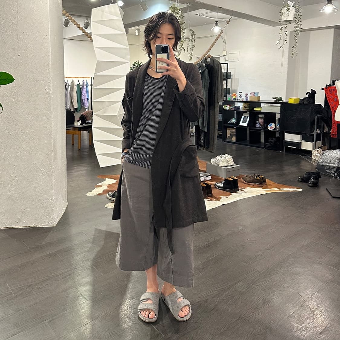 언유즈드 벨티드 로브 코트 상품이미지4
