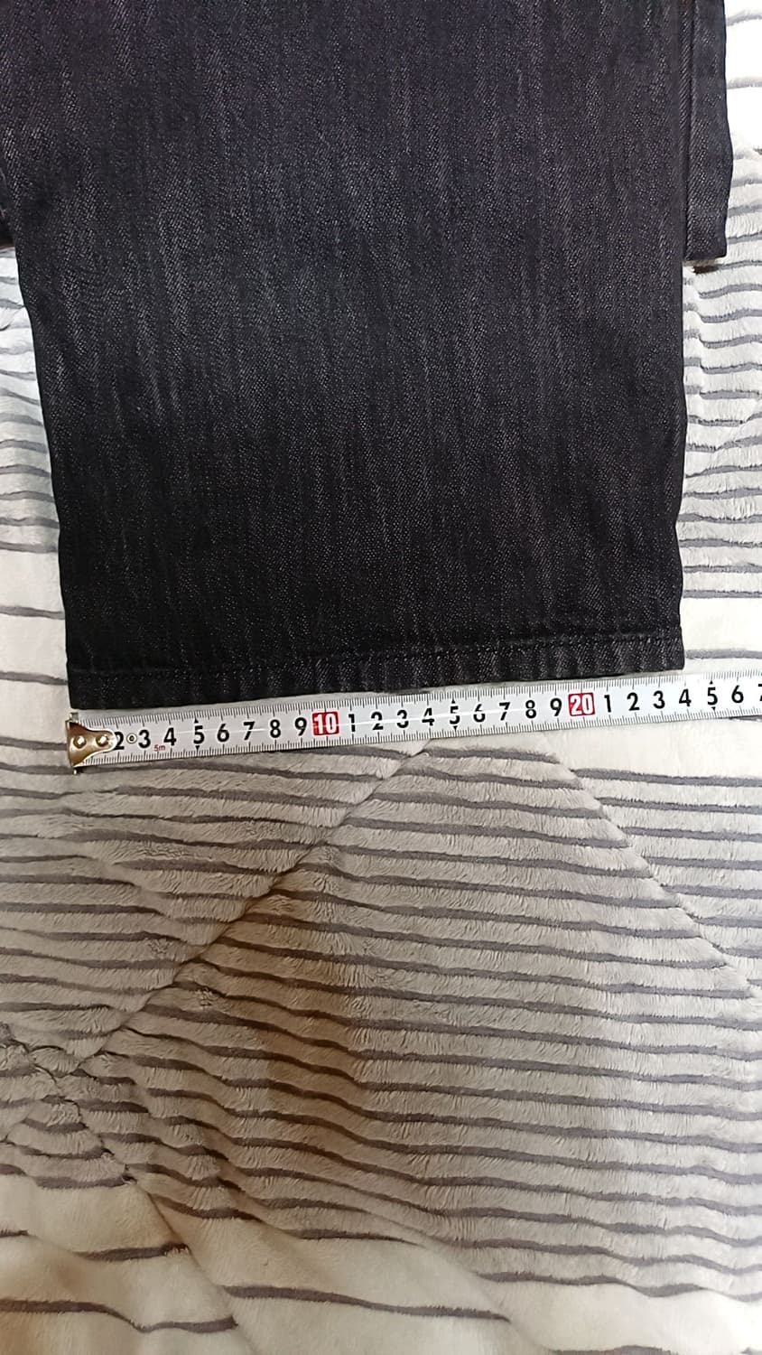 무신사 와이드 얇은데님팬츠 33인치 기장105 상품이미지8