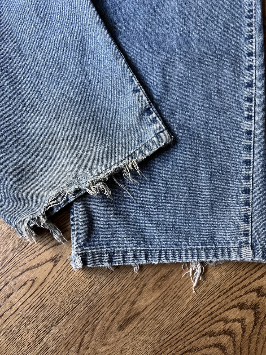 [38]00's 리바이스 USA 실버탭 와이드 배기 데님 팬츠 상품이미지9