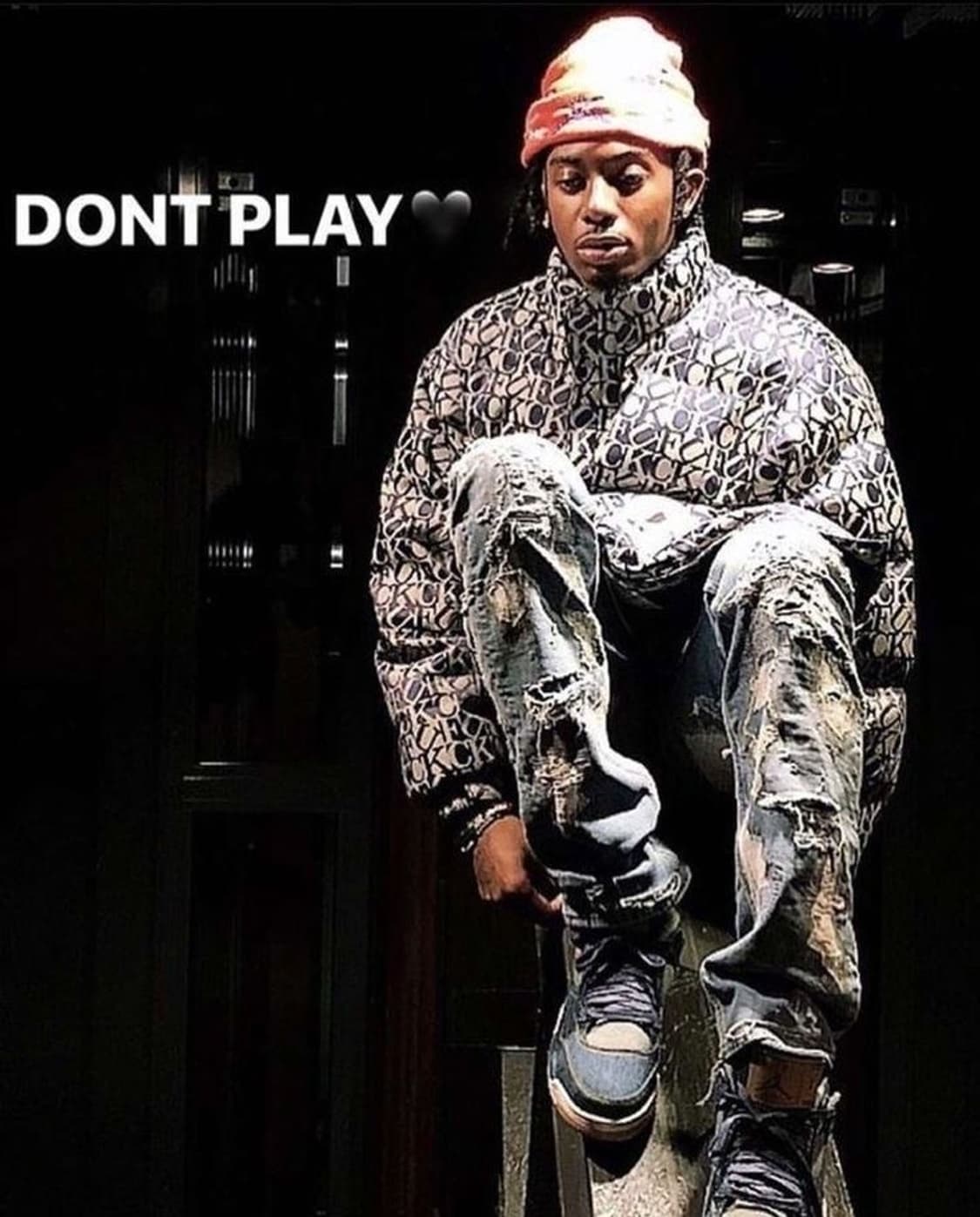 [M]슈프림 FUCK 자카드 패딩 상품이미지2