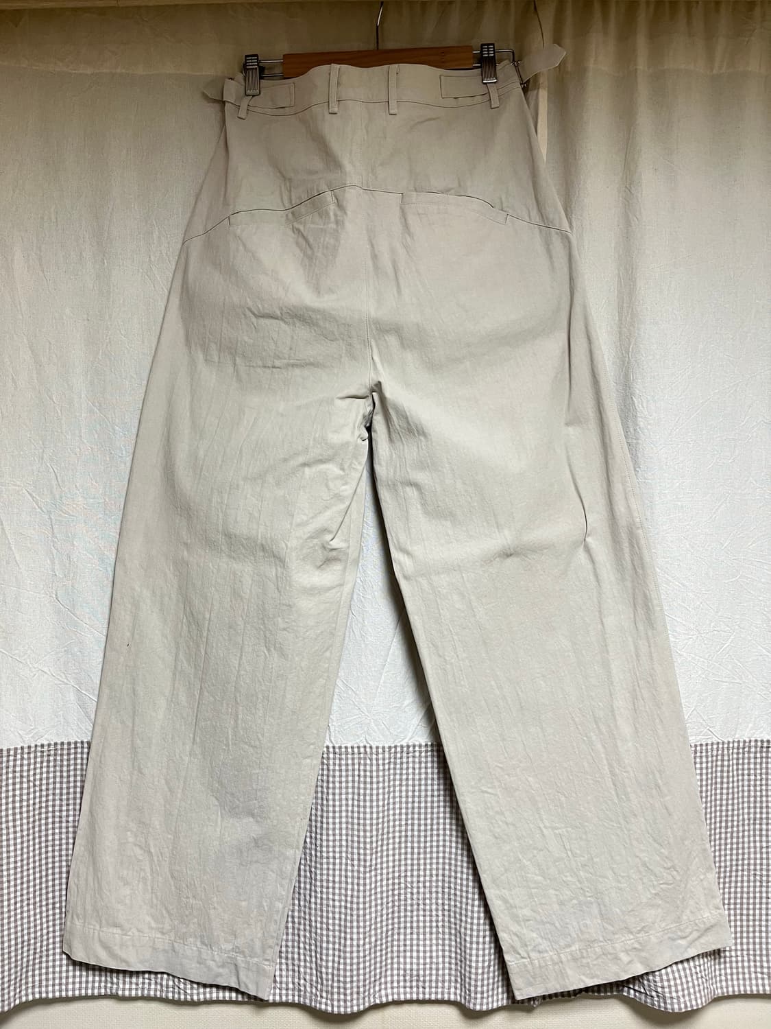 다이브인 베른 원턱 와이드 치노 베이지 0사이즈 상품이미지4