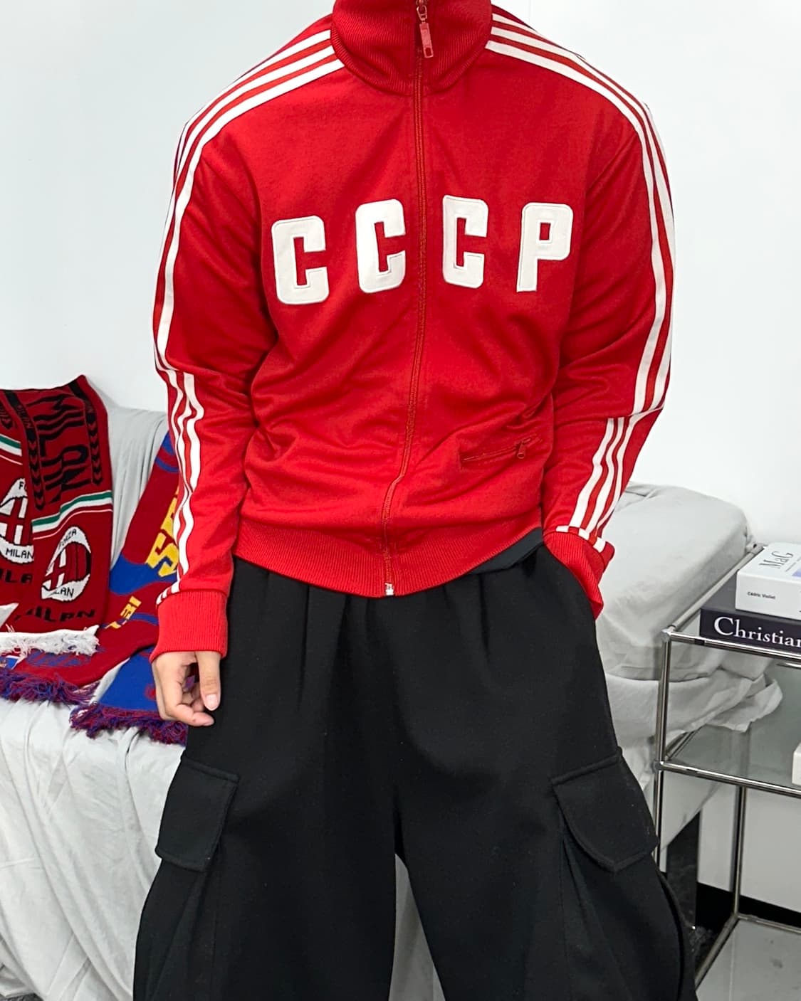 아디다스 cccp 레드 구소련 트랙탑 져지 M 상품이미지2