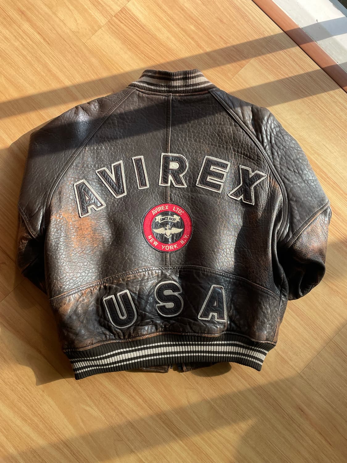 90’s 아비렉스 아이콘 레더자켓 상품이미지1