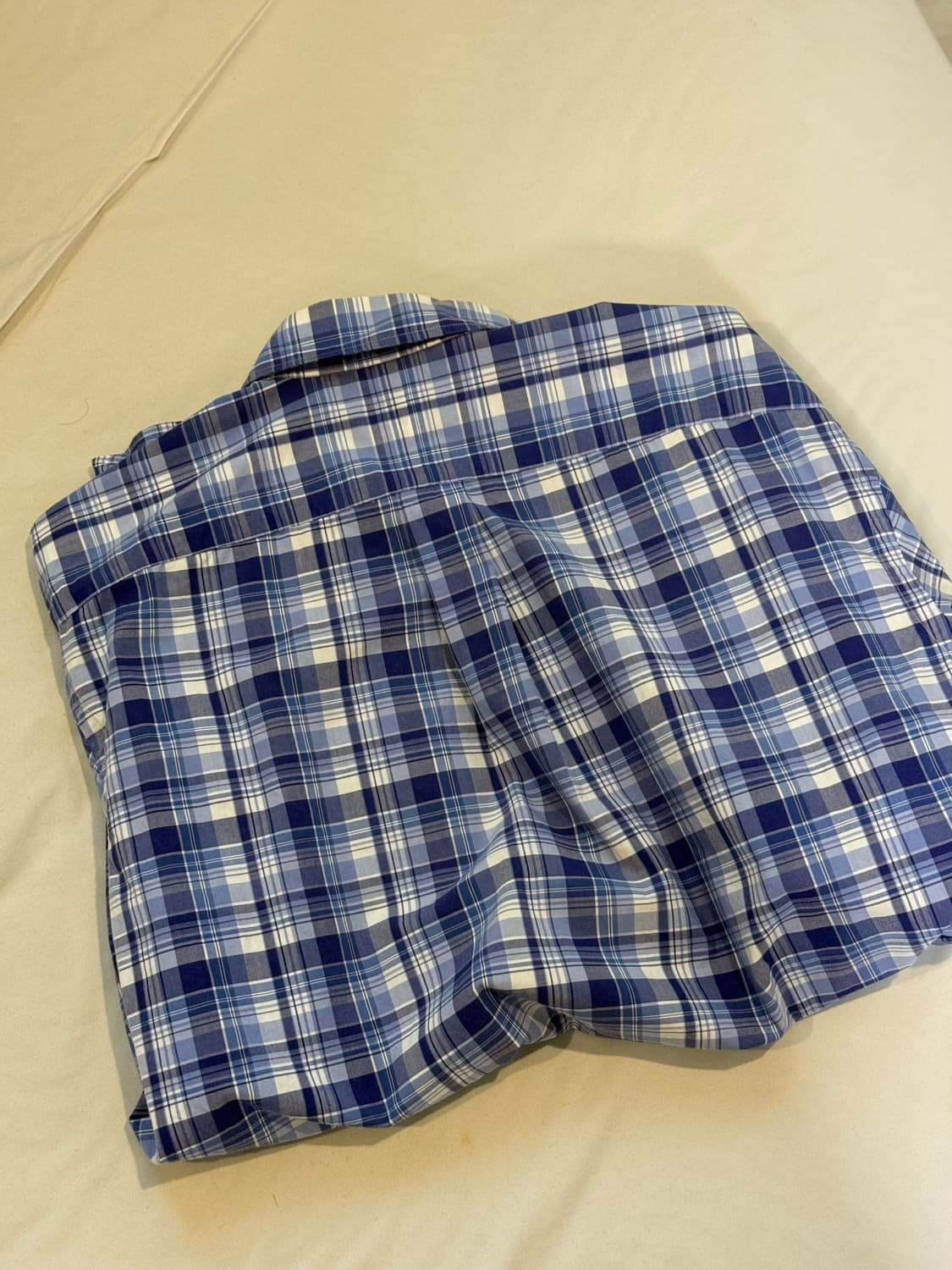 폴로 랄프로렌 블루 체크 셔츠 M 상품이미지3