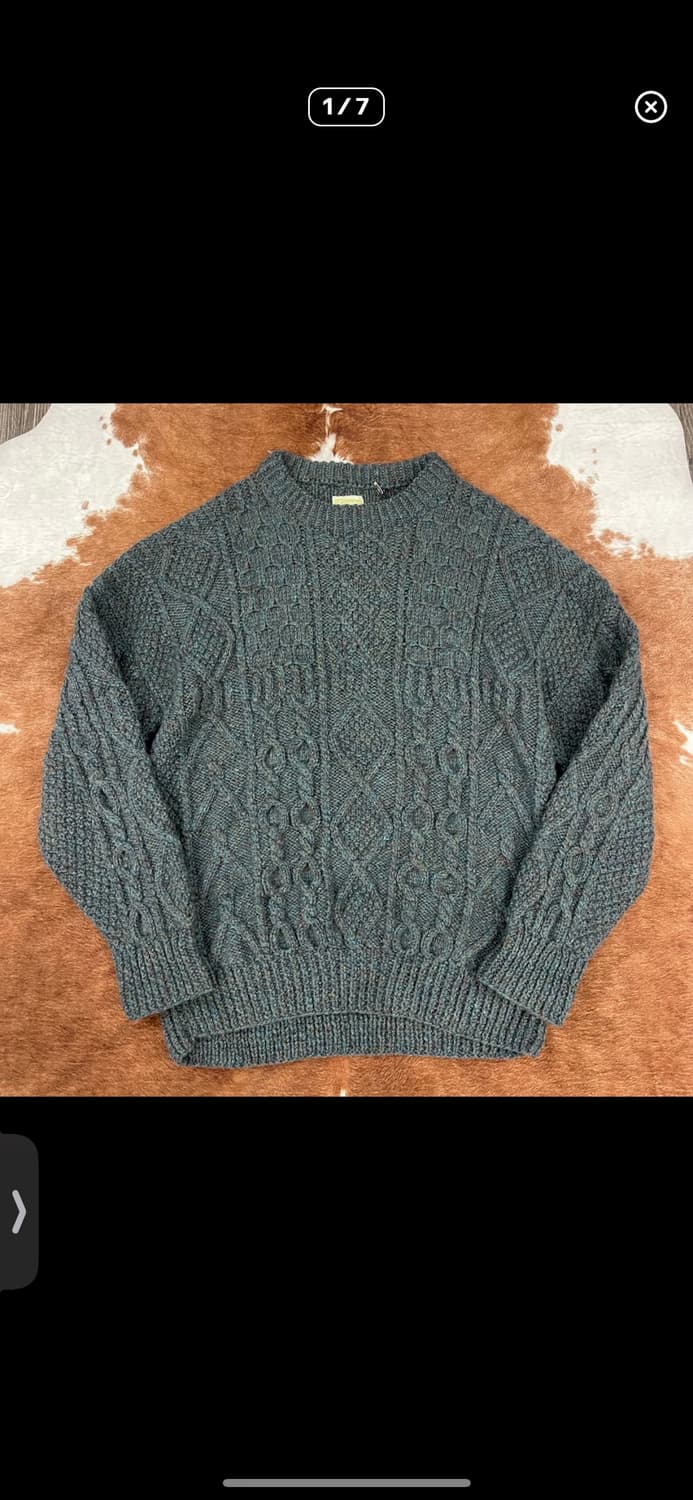 100%wool hand knit 상품이미지1