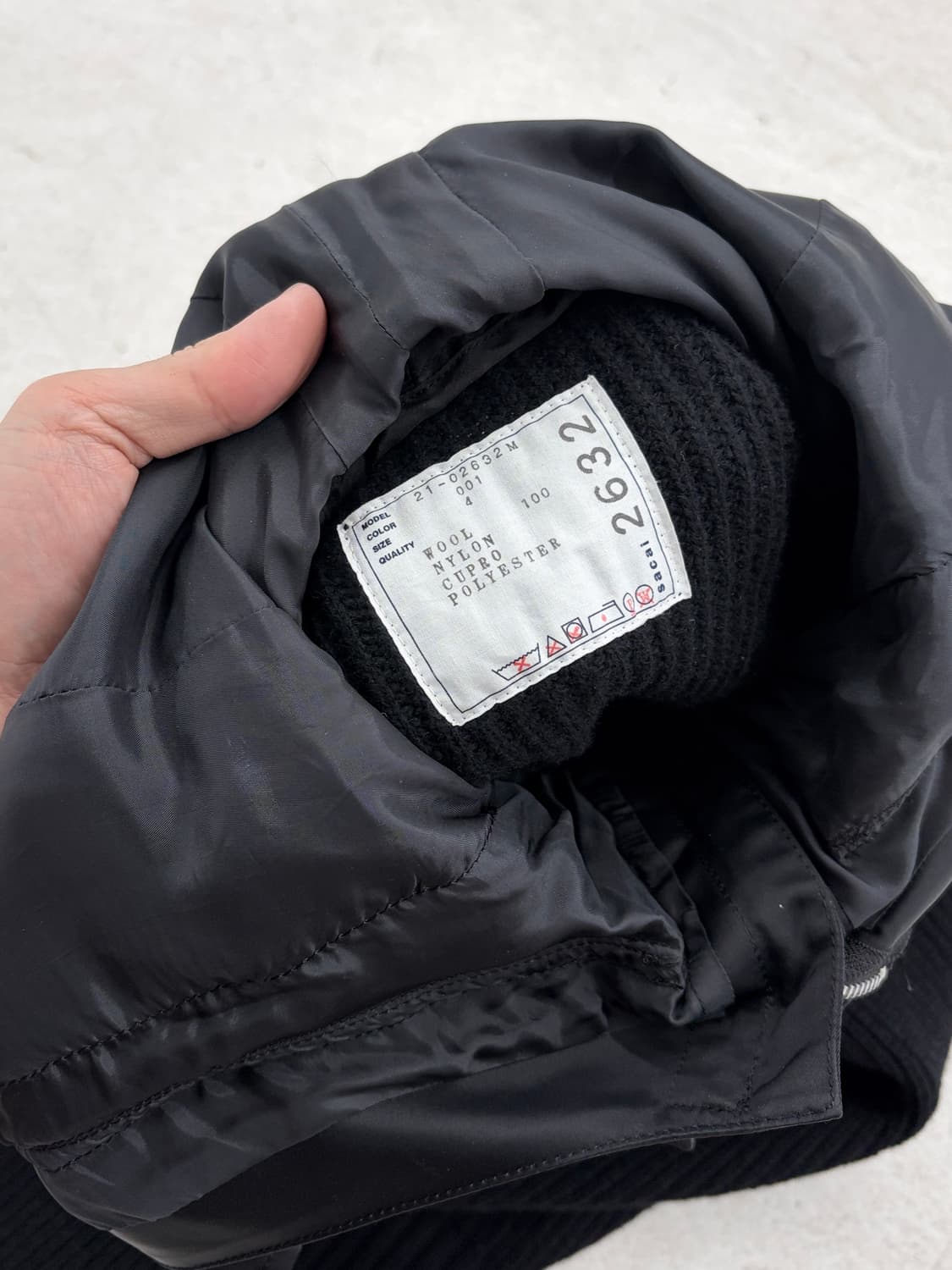 21fw 사카이 세퍼레이티드 후디 니트 상품이미지9