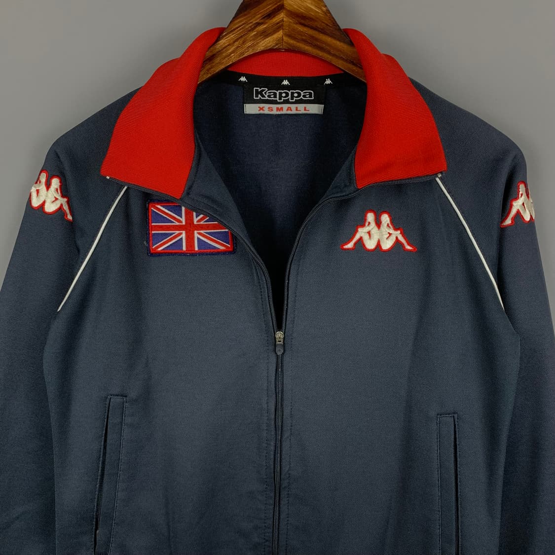 카파 y2k 와투케 영국 네이비 트랙 져지 상품이미지4