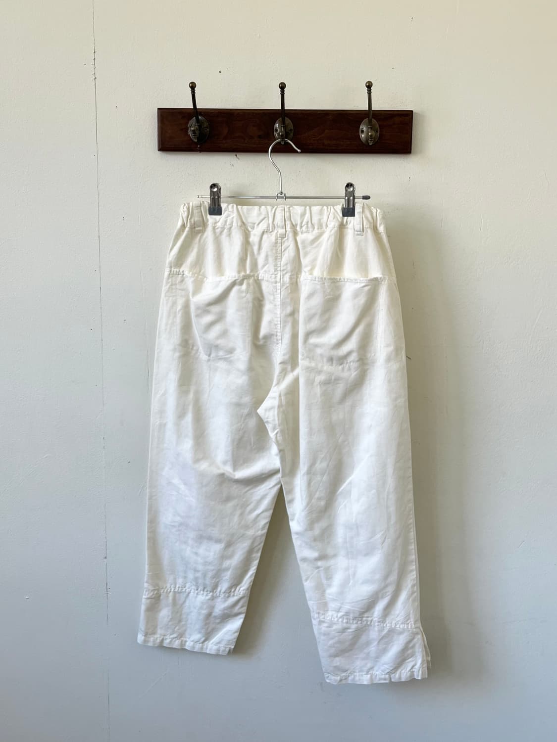 80’s Issey Miyake Plantation 화이트 팬츠 상품이미지3