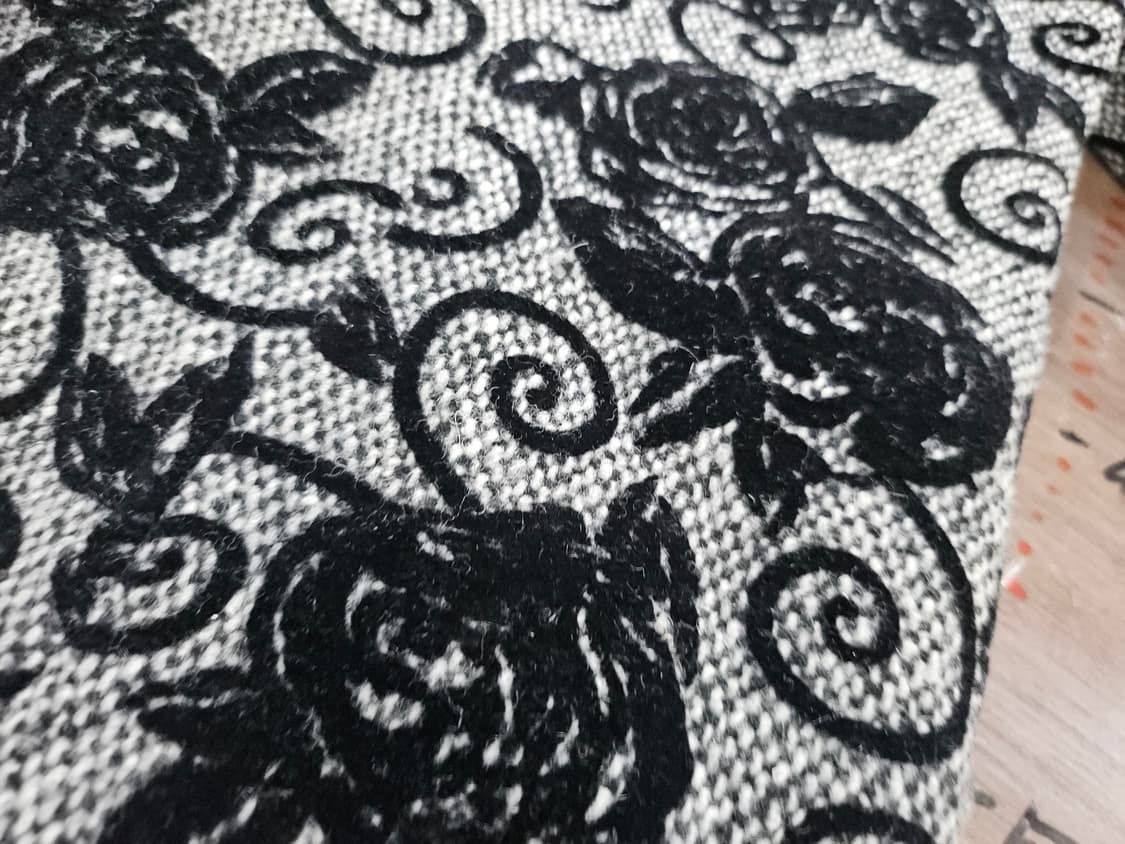 주비드  플라워 패턴 블랙 코트  88 상품이미지4