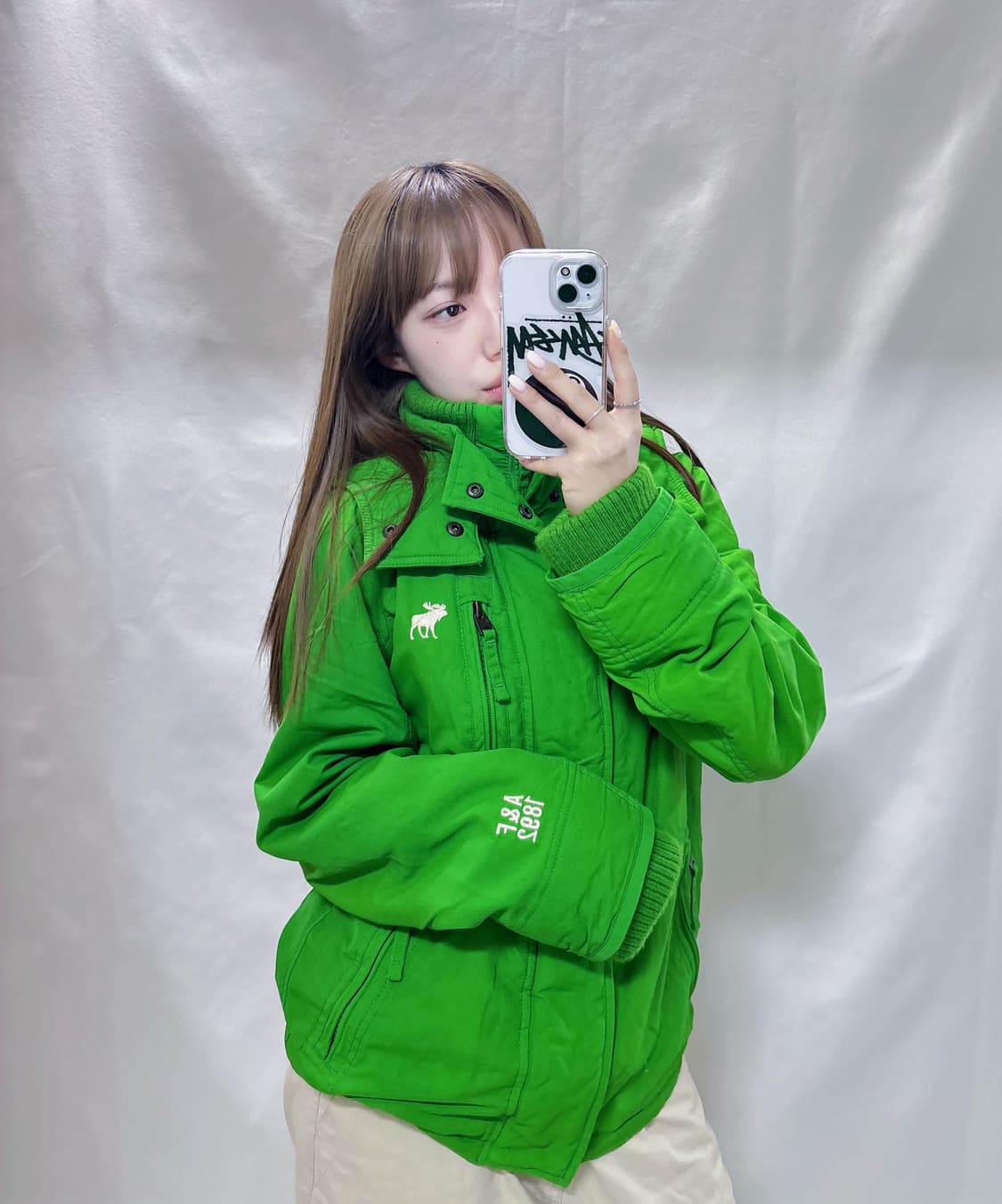 아베크롬비 페일그린 자수로고 자켓  상품이미지2