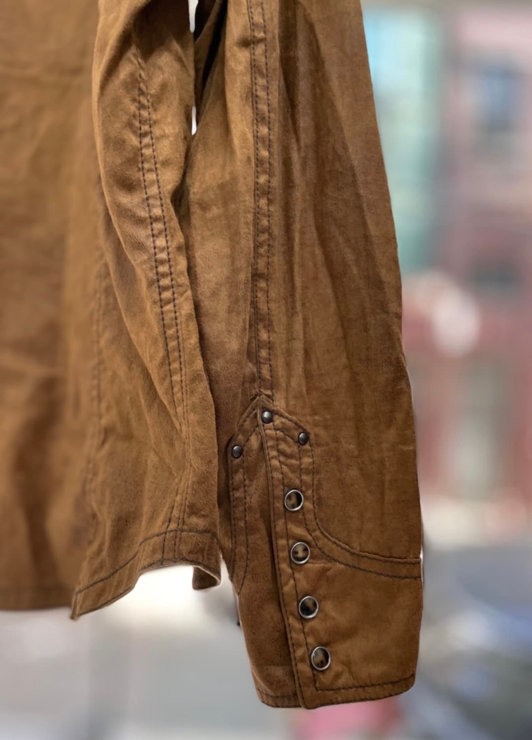 NICOLECLUB 스터드 웨스턴 셔츠 상품이미지6