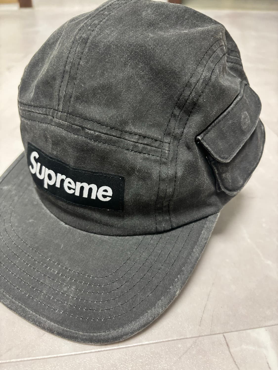 슈프림 블랙 데님모자19FW 상품이미지1