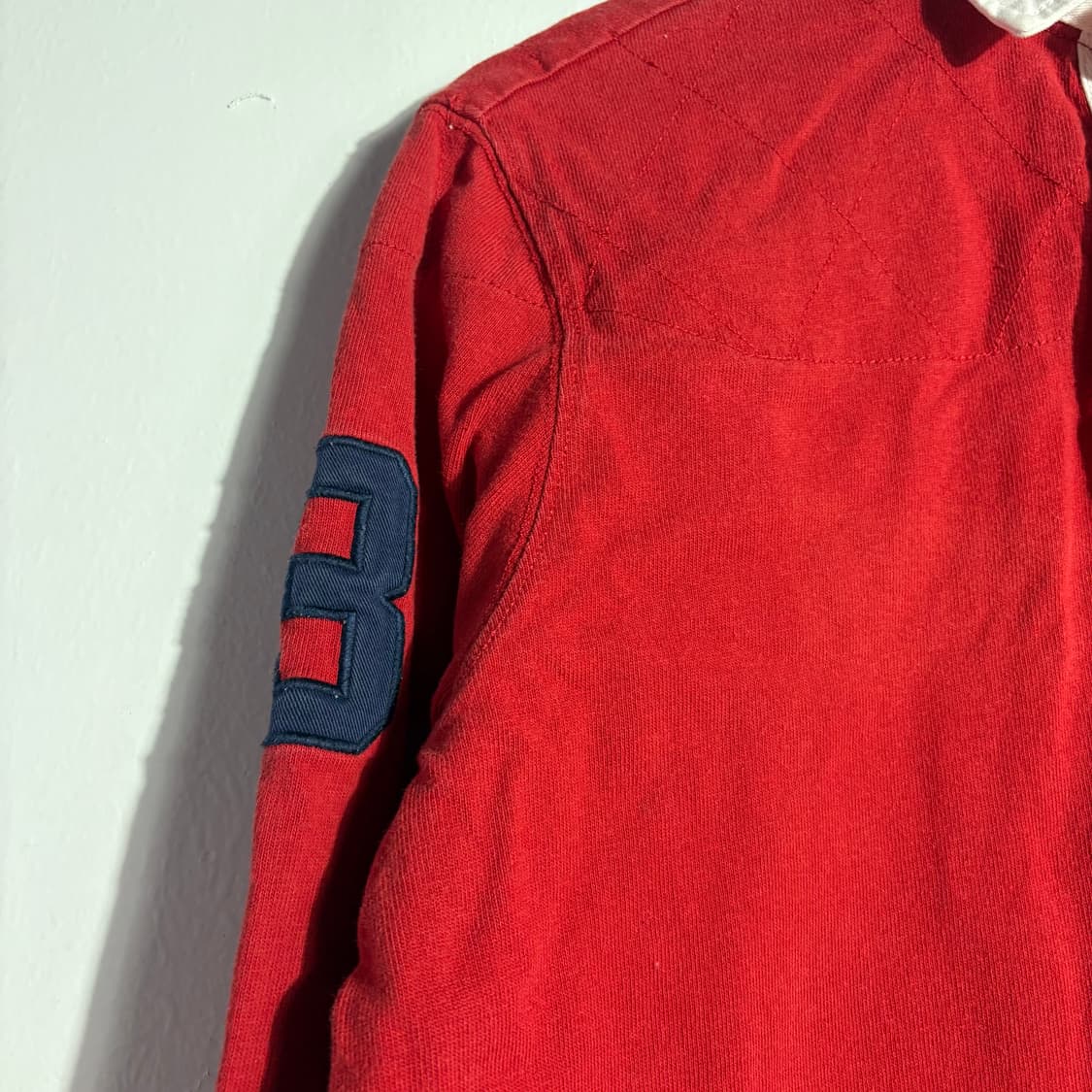 폴로 랄프로렌 레드 빅포니 럭비 카라 긴팔티 (무료배송) 상품이미지2