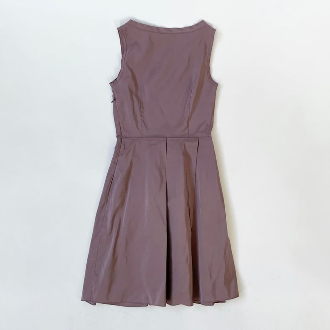 질샌더 네이비 플리츠 실크 블렌디드 미드 드레스 원피스 상품이미지4