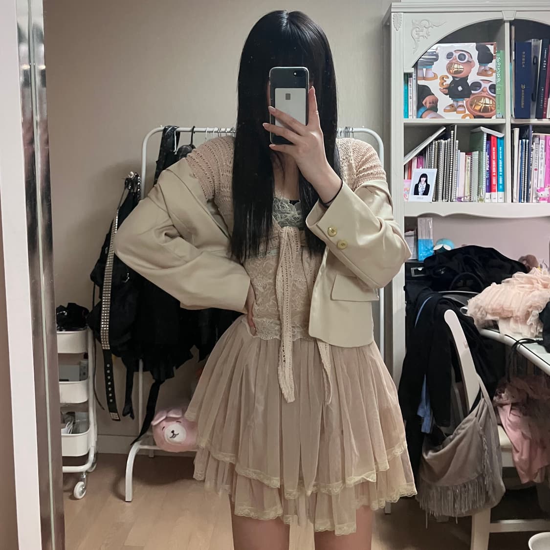 베이지 모리 빈티지 코디셋 상품이미지1