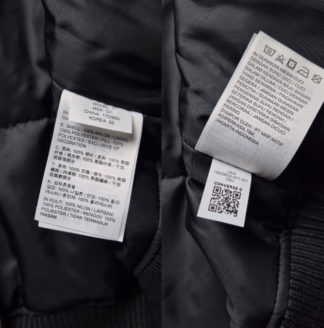 [새상품][S] 컨버스x데일리페이퍼 스타디움 자켓 상품이미지9