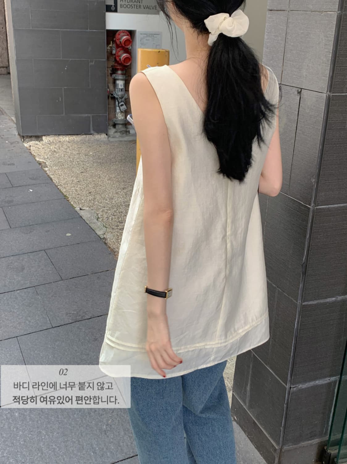 모너프 러버 나시 원피스 상품이미지2