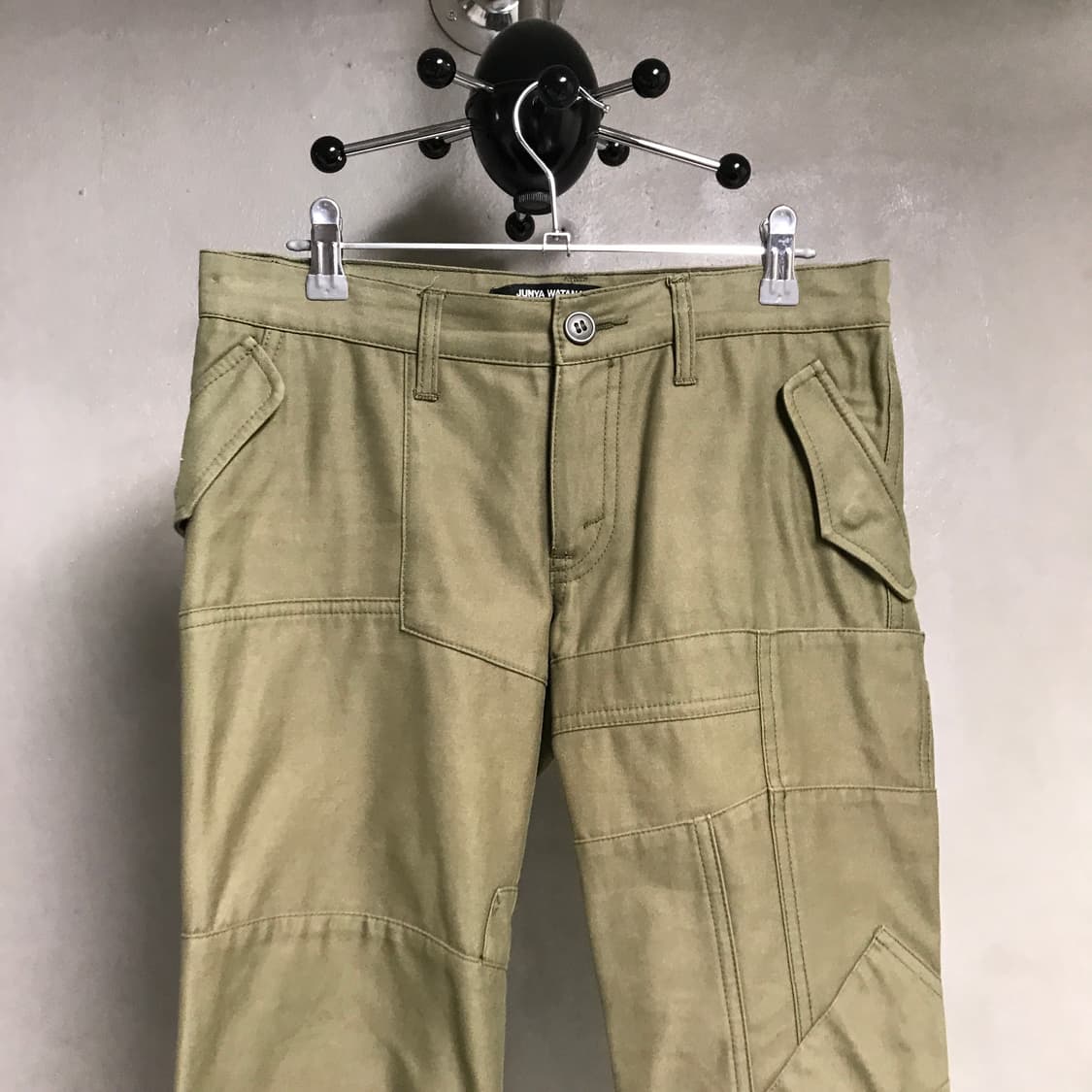준야와타나베 코튼 팬츠 카키 XS(W) 상품이미지2