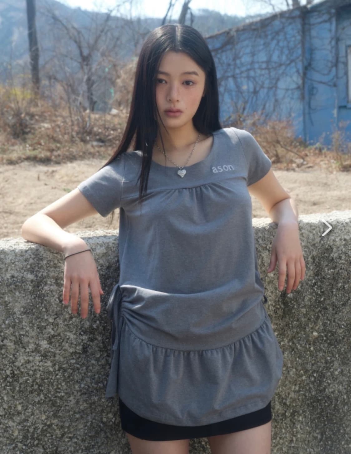 애즈온 에띠 프릴 원피스 상품이미지1