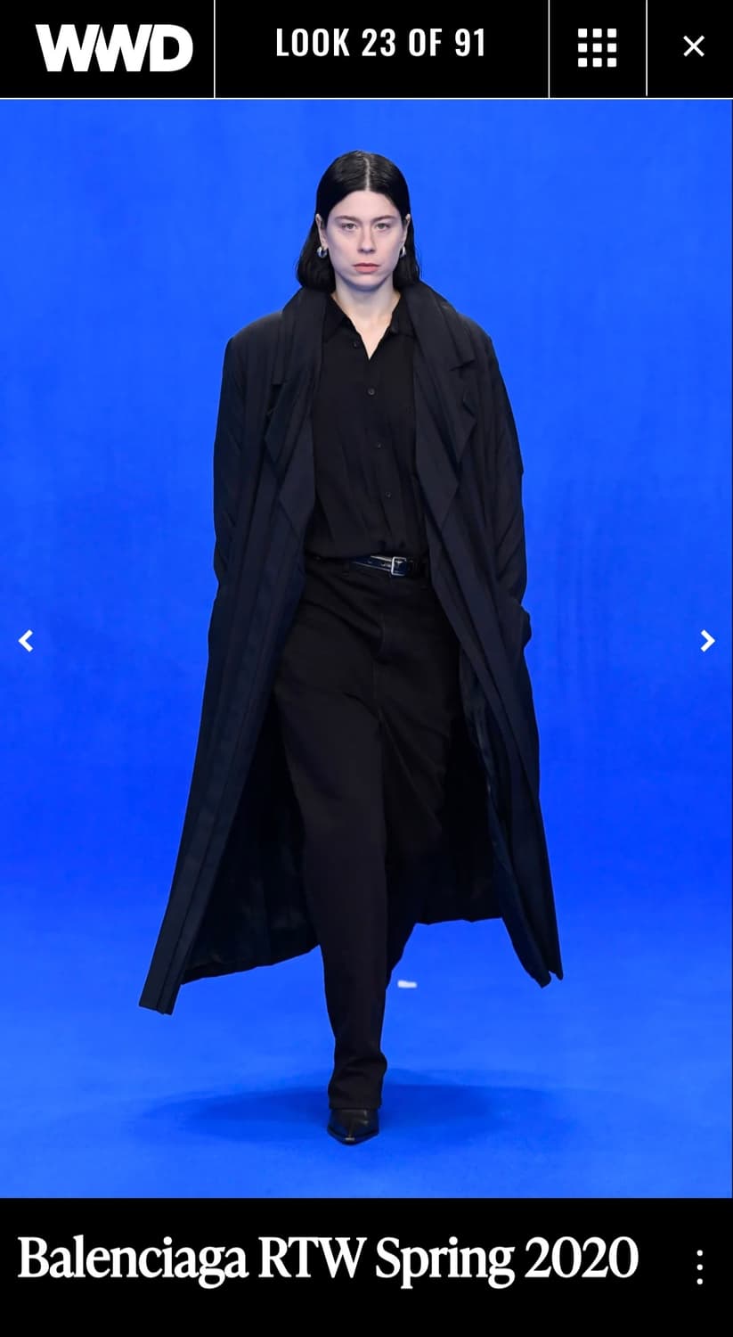 발렌시아가 플리츠 코트 상품이미지1