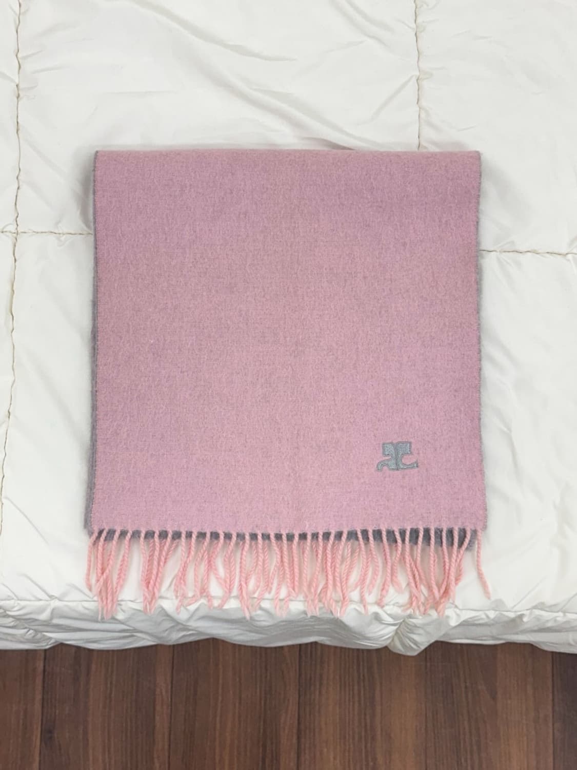 courreges / 꾸레쥬 핑크 울 머플러  상품이미지1