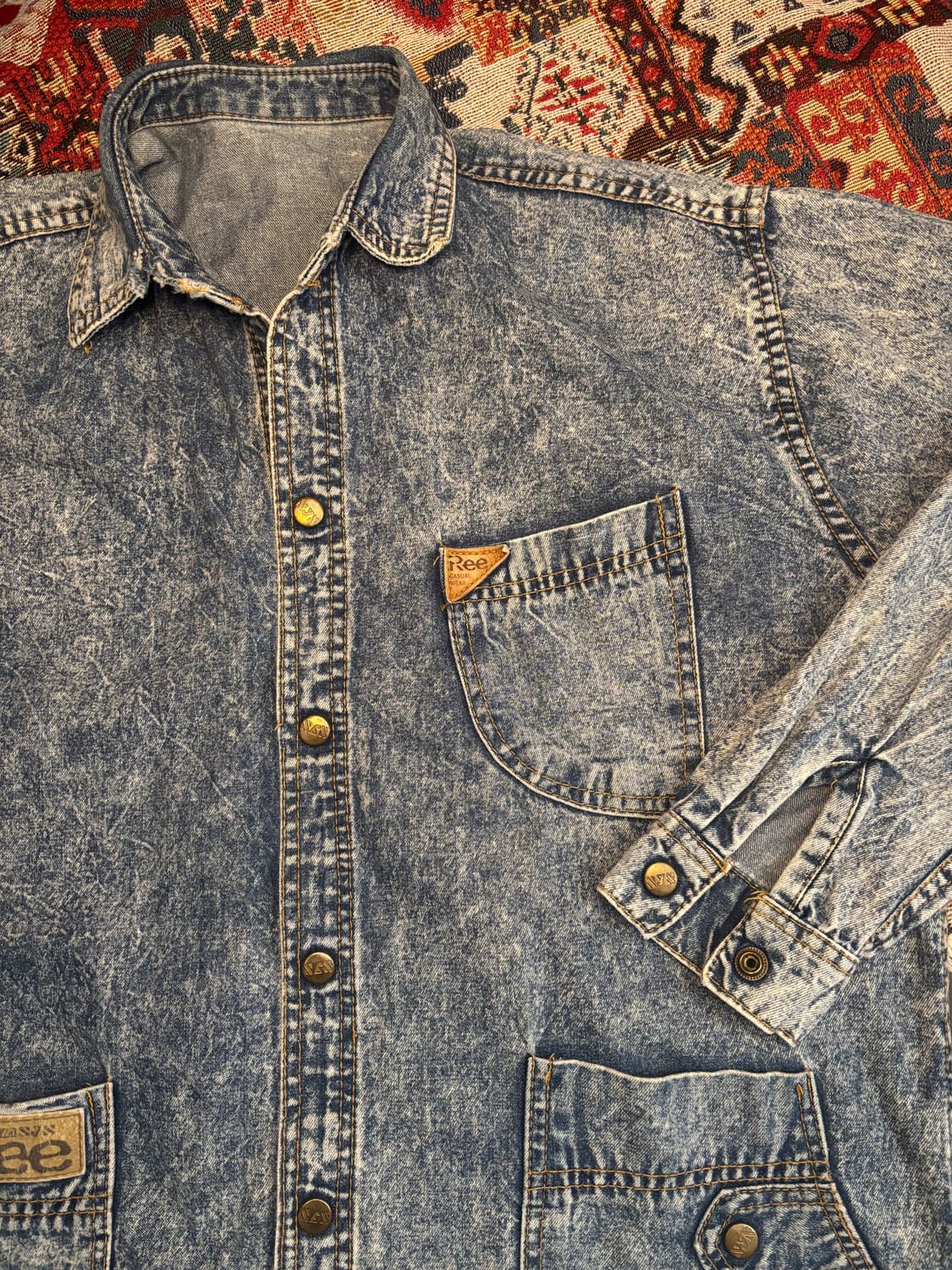 Lee 80s Vintage Acid Washing denim 상품이미지3