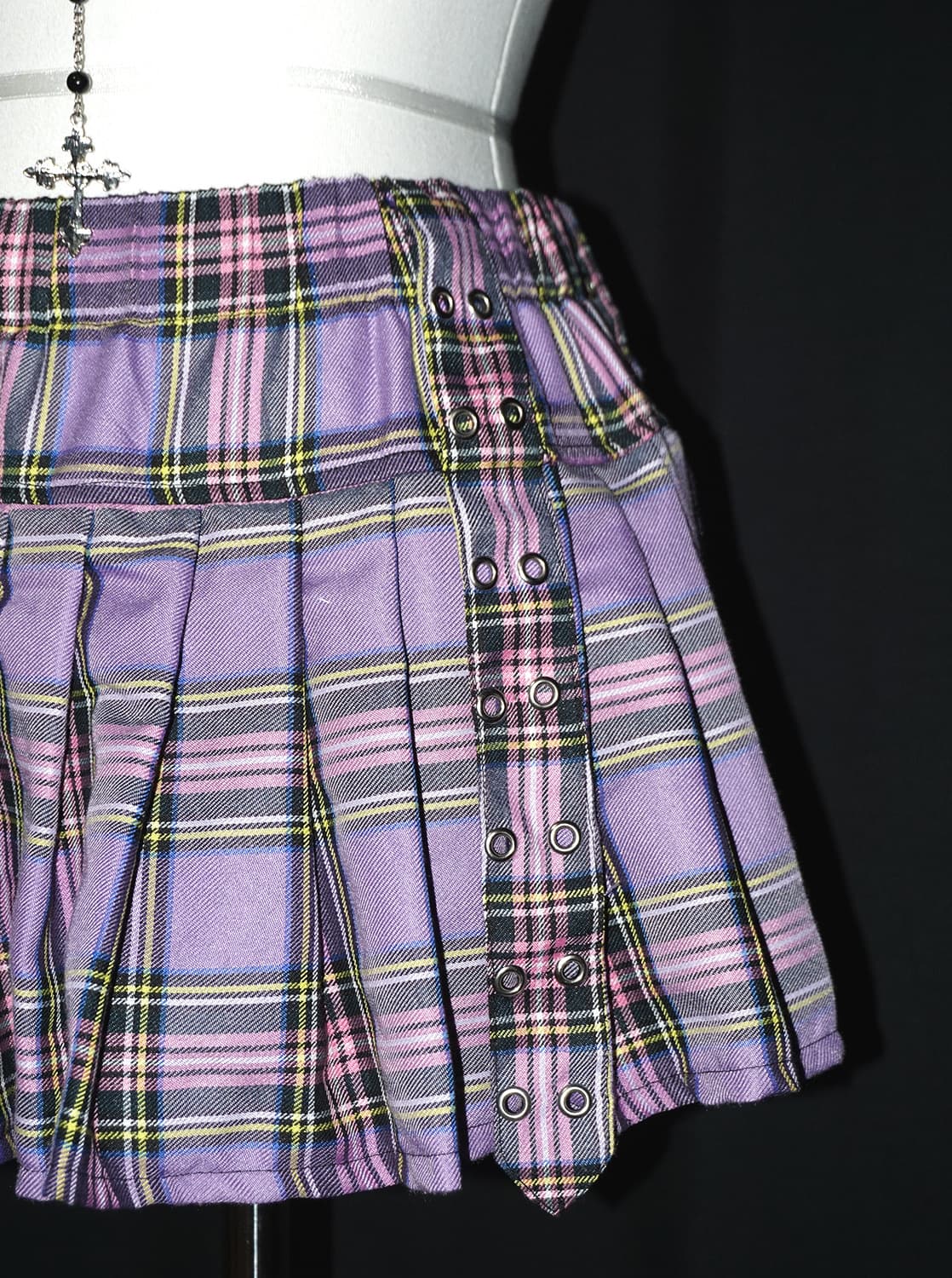(acdc rag) eyelet punk skirt  상품이미지4