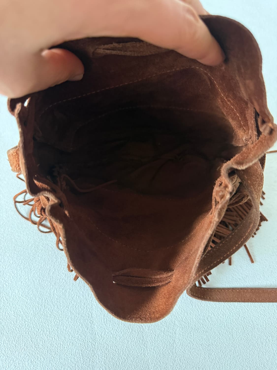 Pre owned 스웨이드 크로스백 상품이미지6