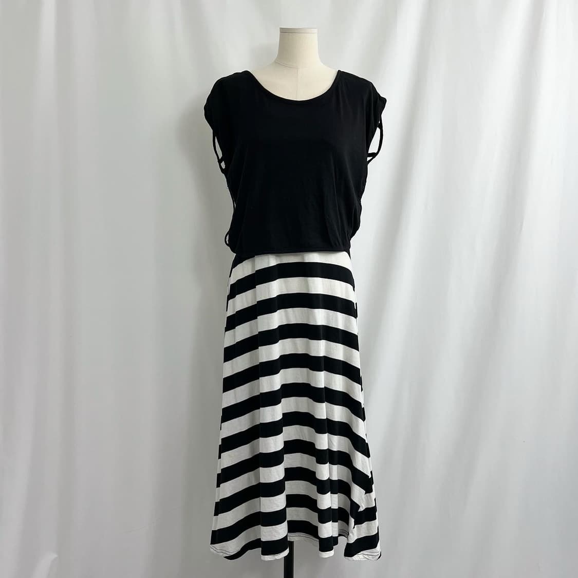 스트라이프 원피스 세트 상품이미지4