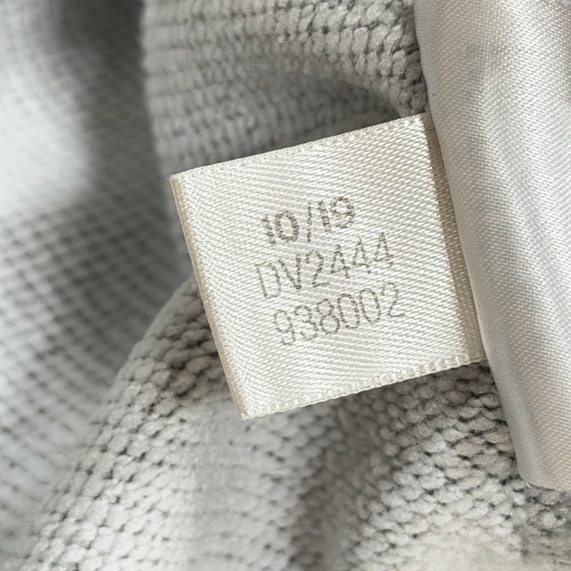 아디다스 빈티지 리니어로고 그레이 회검 코튼 면져지 집업 자켓 XL 상품이미지6