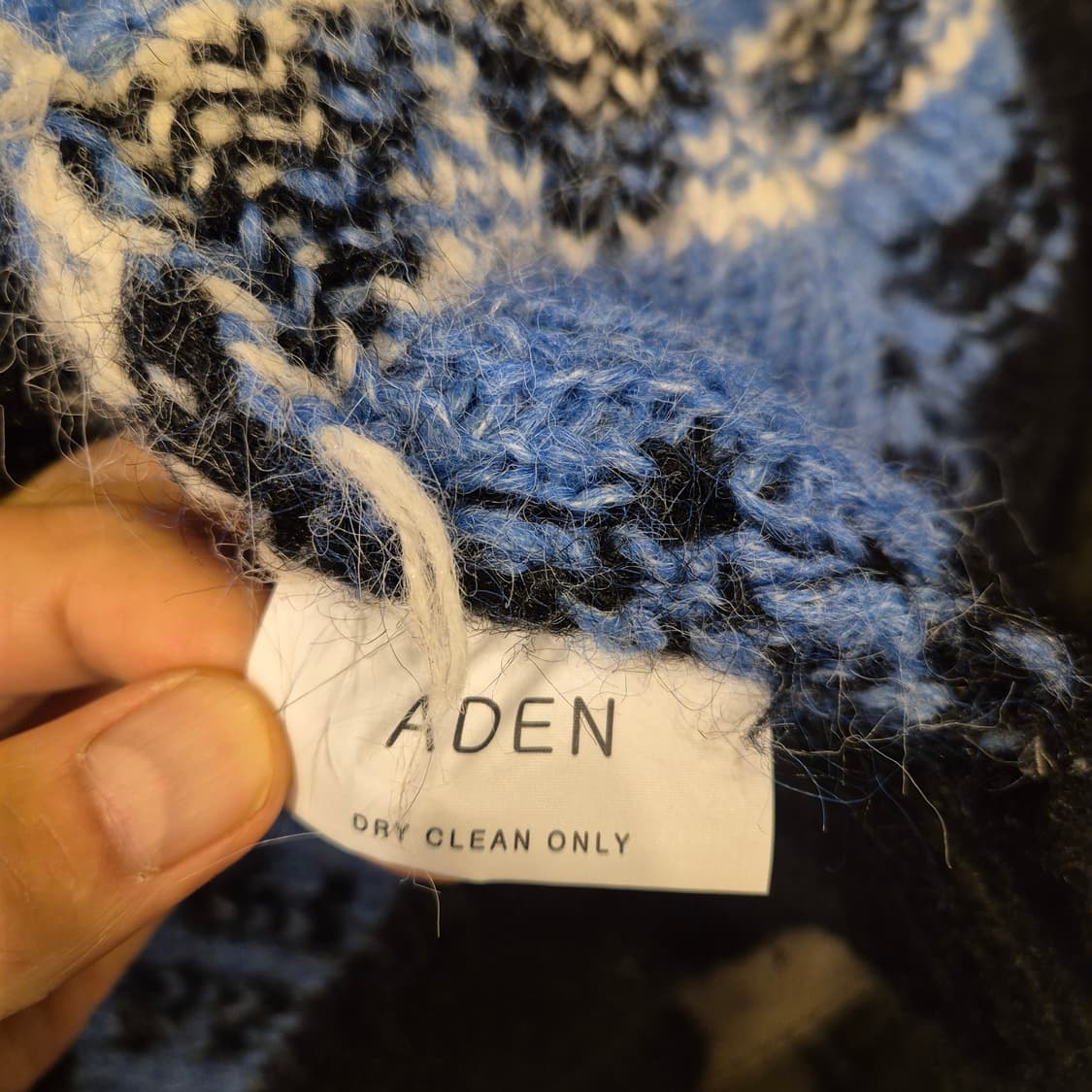 FREE(착샷잇음) 노르딕패턴 모헤어 집업니트  상품이미지5