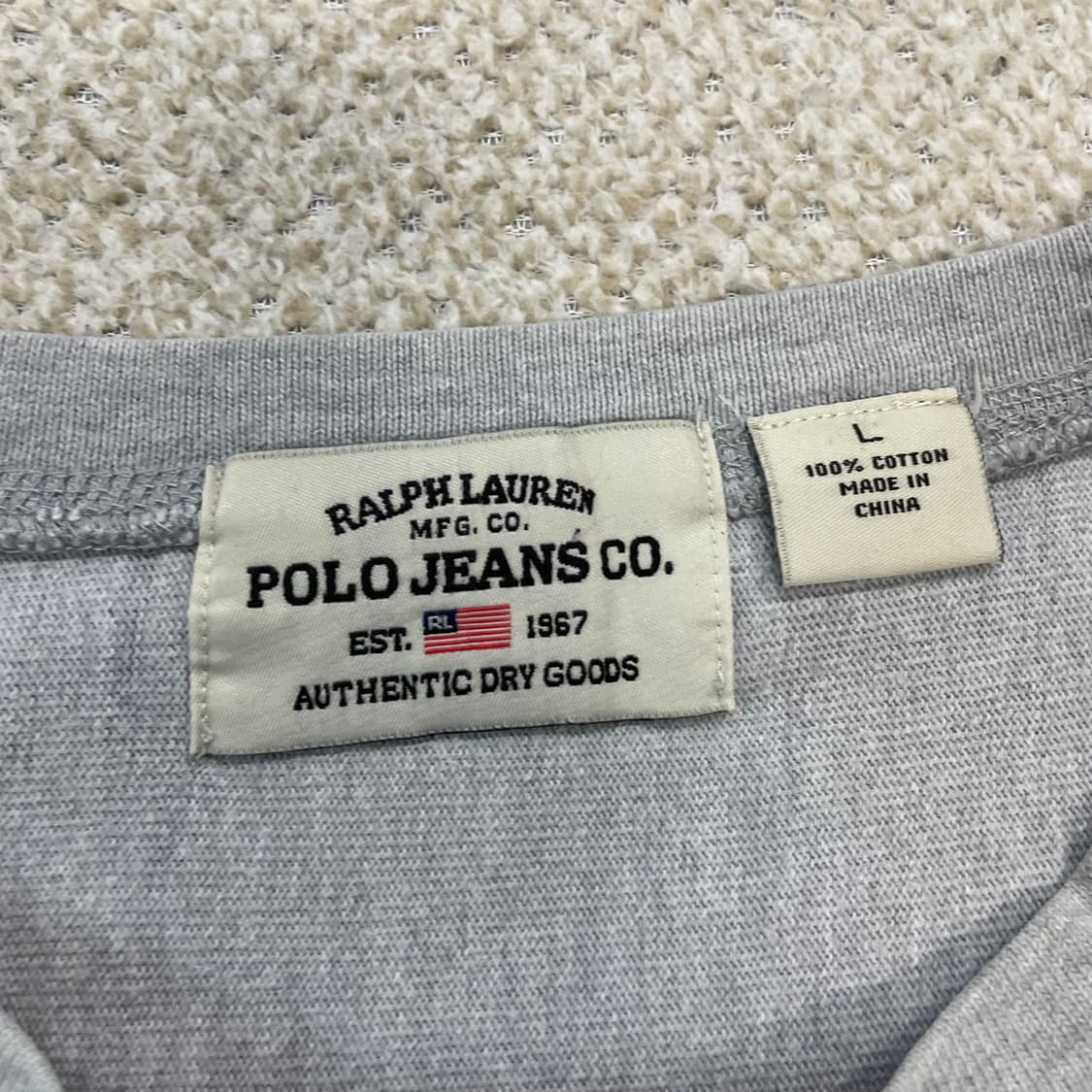 폴로 진스 컴퍼니 올드스쿨 롱슬리브 그레이 상품이미지3