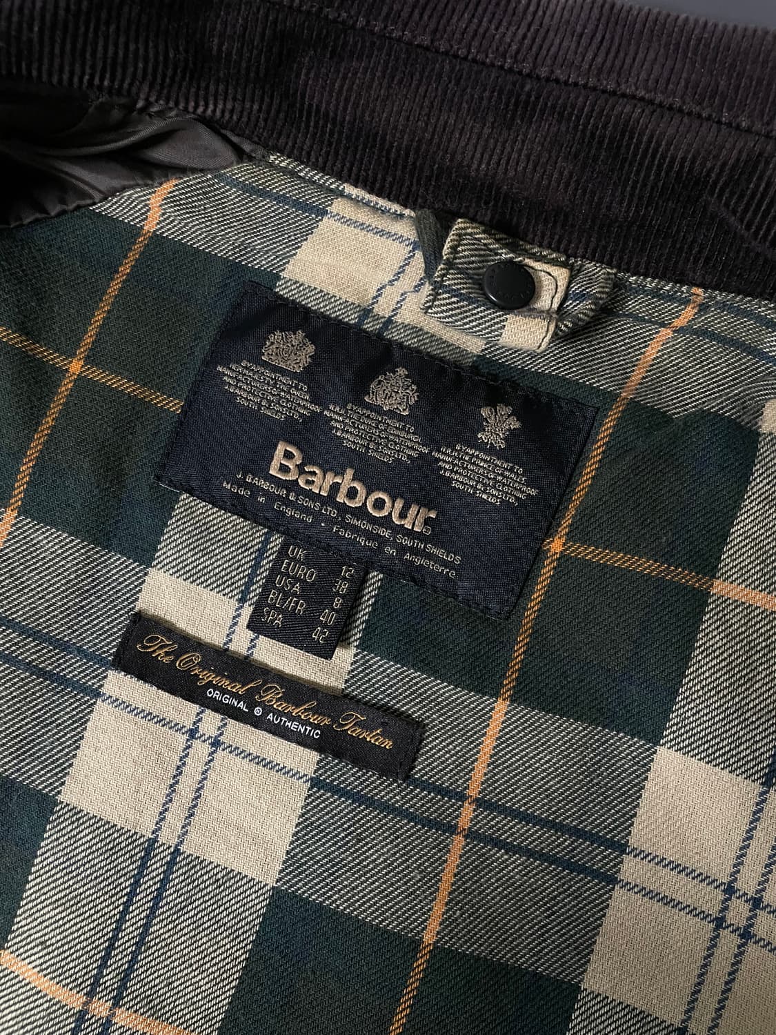 [38] 바버 비드넬 왁스 자켓 세이지 상품이미지10