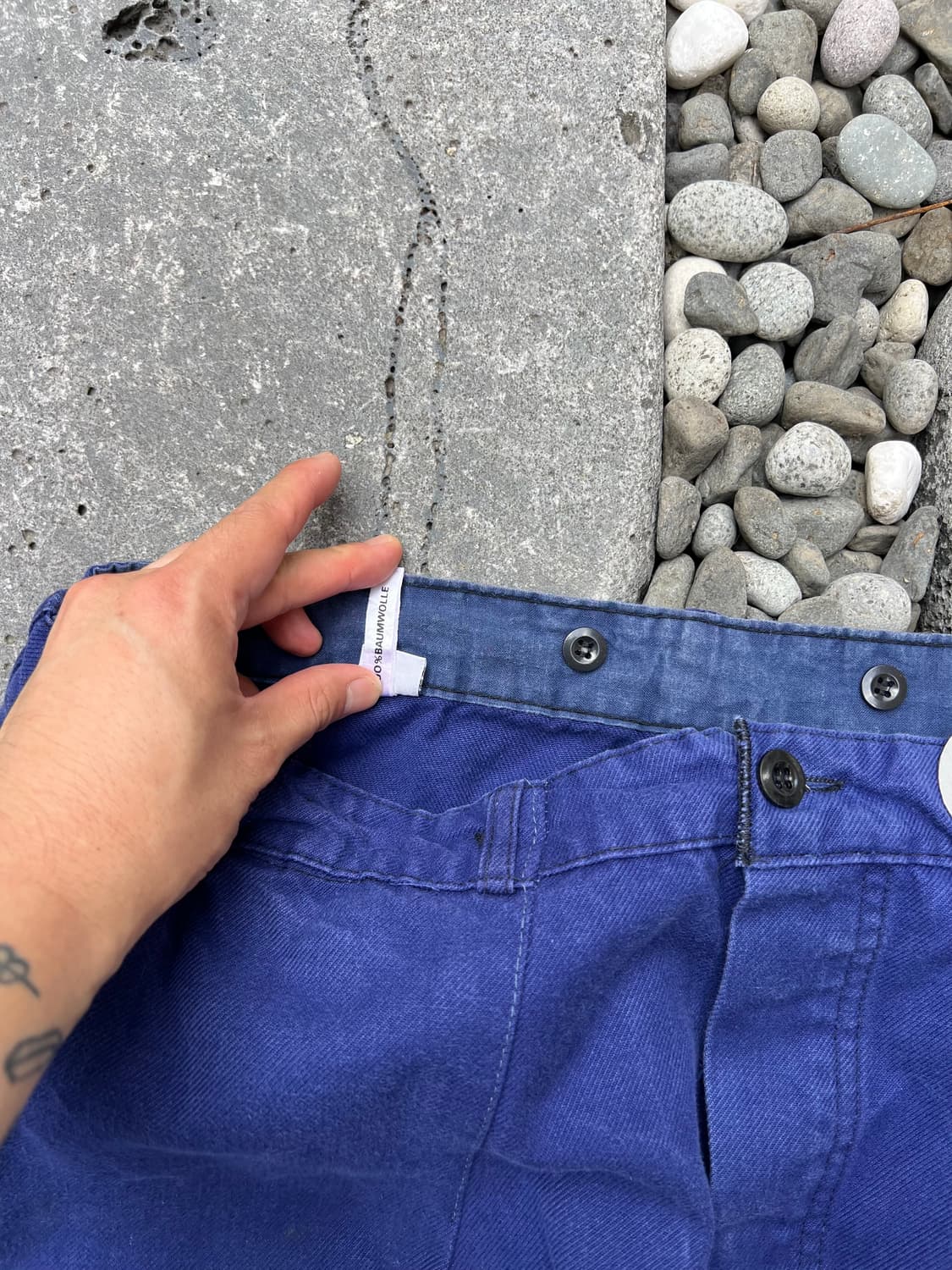 (37인치) OLD VINTAGE FADED BLUE 프렌치워크팬츠 상품이미지8