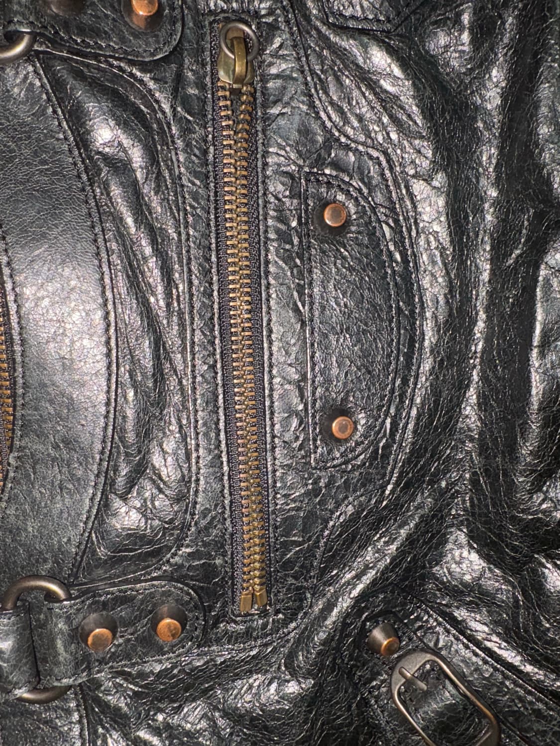 빈티지 레더 백 상품이미지3