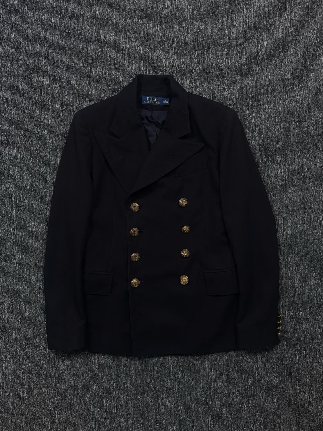 폴로 다크 네이비 금장 더블 버튼 블레이저 자켓 상품이미지3