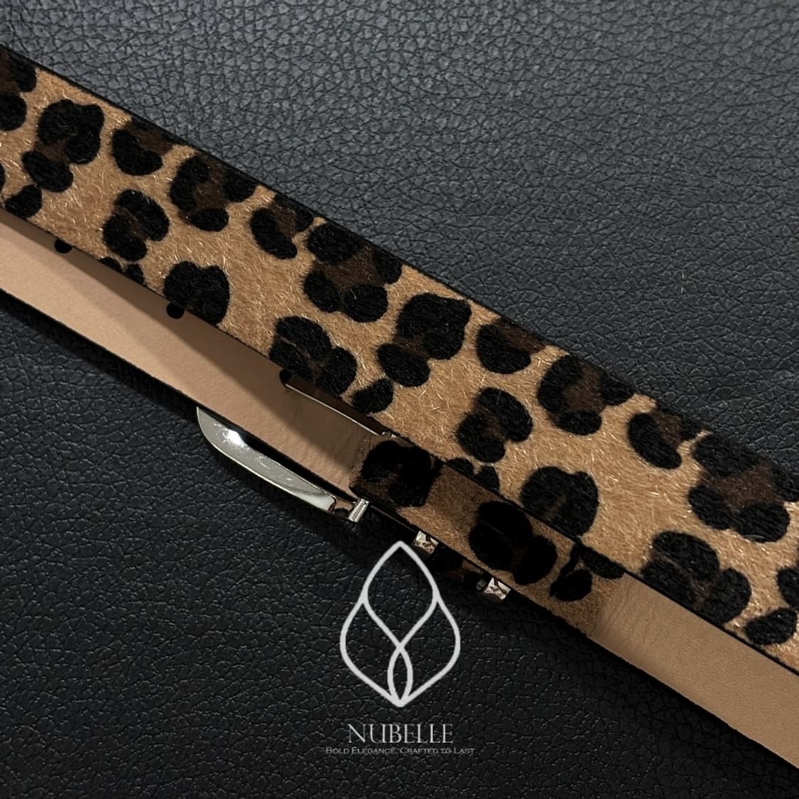 🌗 Leopard hair belt / 호피 레오파드 송치털 벨트 상품이미지7
