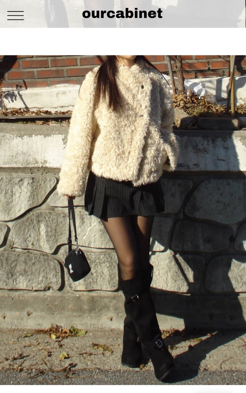 급처!!!! 포장지 그대로임 아워캐비넷 퍼자켓 상품이미지4