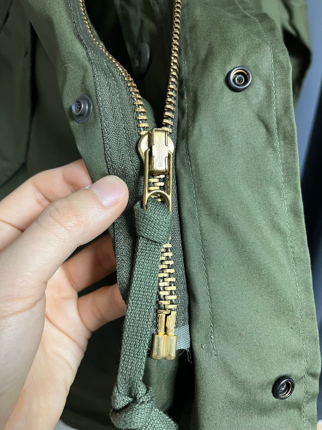 M65 피쉬테일 파카 오리지널 개파카 M 데드스탁 상품이미지3