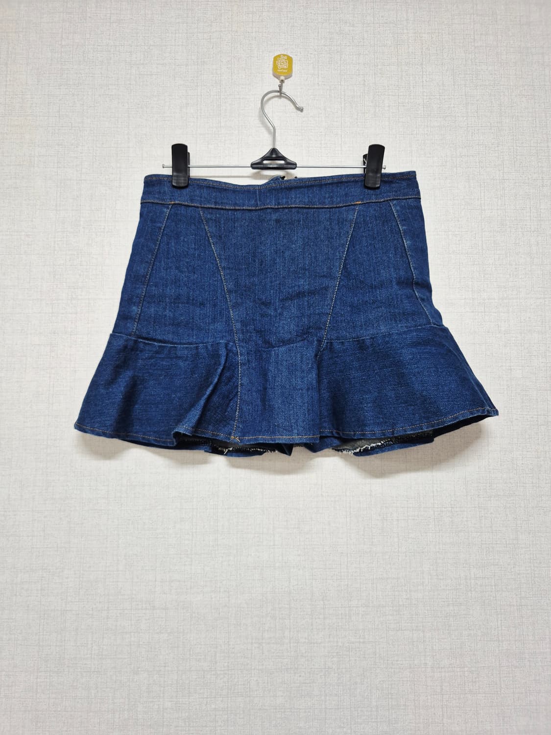 청 데님 플레어 미니스커트 상품이미지1