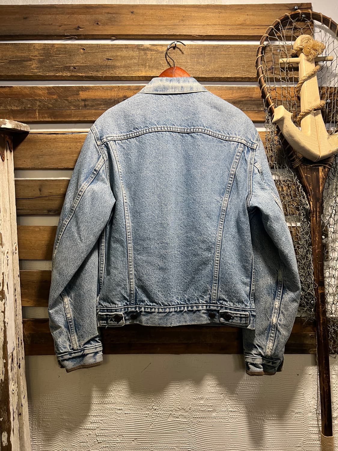 [S]90's 리바이스 USA Made 블랭킷 라이닝 데님 트러커 자켓 상품이미지9