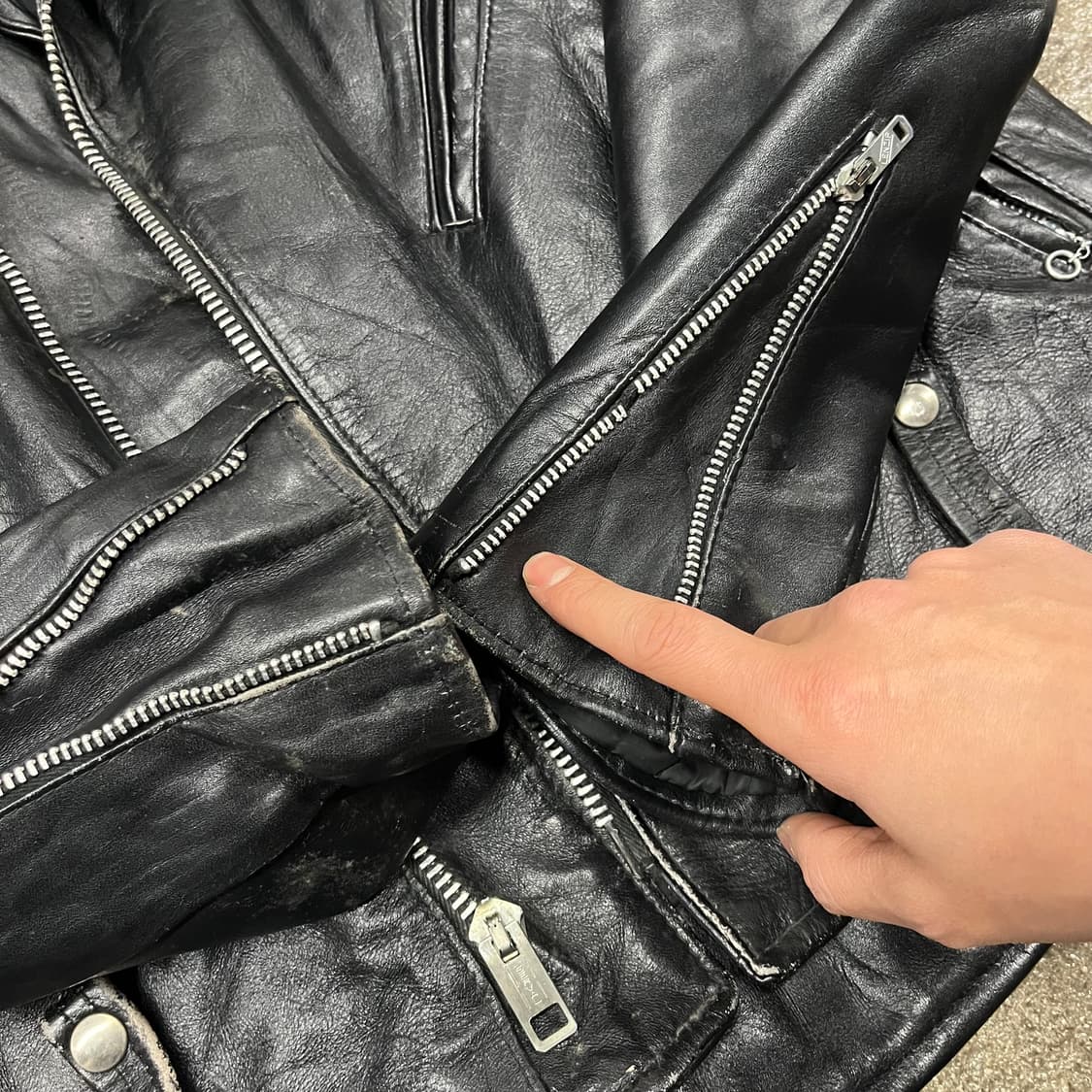 70s 할리데이비슨 더블 라이더 자켓 (105) 상품이미지2