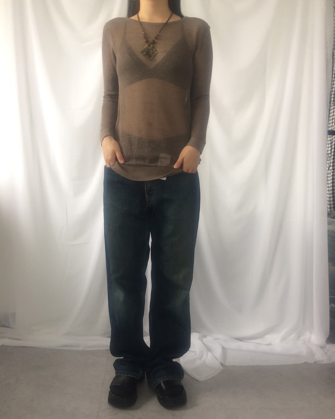 See through knit 상품이미지4