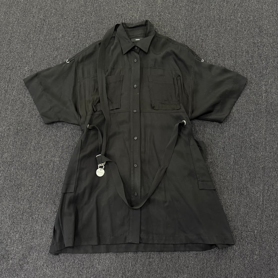 디젤 밸트링 디테일 셔츠 원피스  상품이미지1